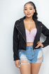 Iris Corduroy Zipper Moto Jacket