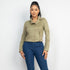 Monica Notch Zippered Suede Rider Jacket