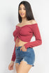 Sarah Drawstring Off Shoulder Sweater/Top