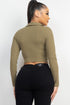 Norma Front Drawstring Crop Top