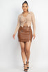 Norma Front Drawstring Crop Top