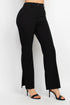 Alondra Elastic Back Side Slit Pants