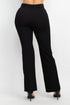 Alondra Elastic Back Side Slit Pants