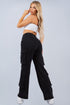 Vintage 90s Streetwear Womens Faded Baggy Wide Leg Cargo Jeans