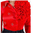FLORAL APPLIQUE EMBELLISHED BLOUSE