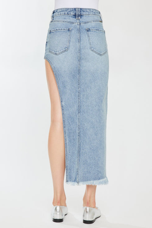 Lola Crossover Side Curve Maxi Skirt