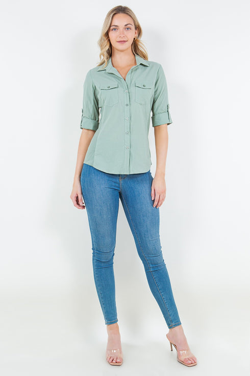 Emily Seam Woven Top