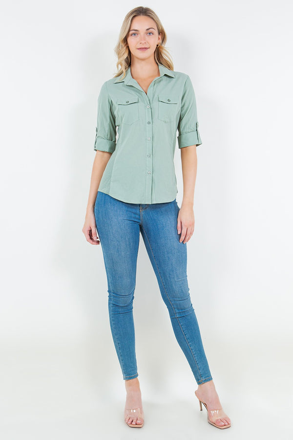 Emily Seam Woven Top