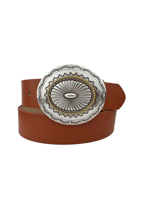 Women Western Belt for Jeans Vintage Cowgirls Belts - Brown