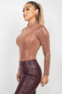 Muriel Sheer Mesh Studded Bodysuit