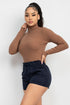 Paulina Long-Sleeve Turtleneck Bodysuit