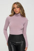 Paulina Long-Sleeve Turtleneck Bodysuit