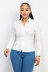 Romina Collared Button-Down Solid Blouse