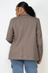 Belen Single-Breasted Herringbone Notch Jacket
