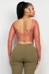 Rosario Foil Mesh Long Sleeve Crop Top