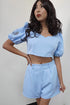 Daisy Womens Summer Two piece short outfit Sexy crop top