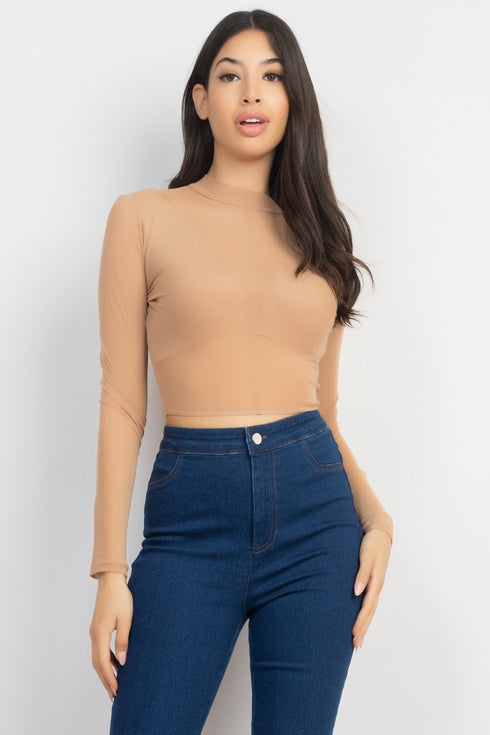 Nancy Mock Neck Top