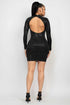 Kate Open-Back Sequin Slinky Bodycon Dress