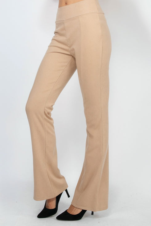 Laura Mid-Rise Fit & Flare Elastic Pants