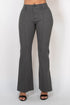 Zulema Houndstooth Flare High-Rise Pants