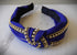 Rhinestone Knotted Headband Sparkle Rhinestone Chain Top Knot Headband for Women Girls
