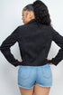 Iris Corduroy Zipper Moto Jacket