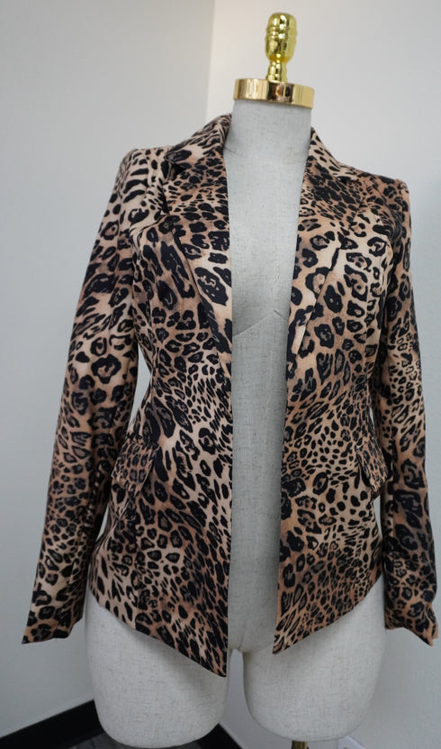 Heather Leopard print Blazer