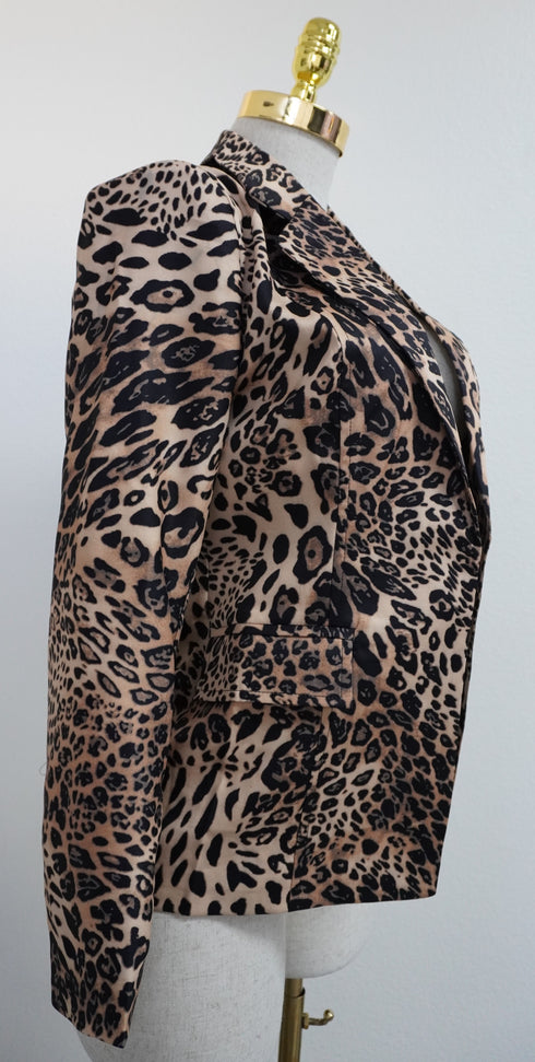 Heather Leopard print Blazer