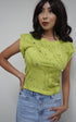 Slay Sleeveless Rhinestones top