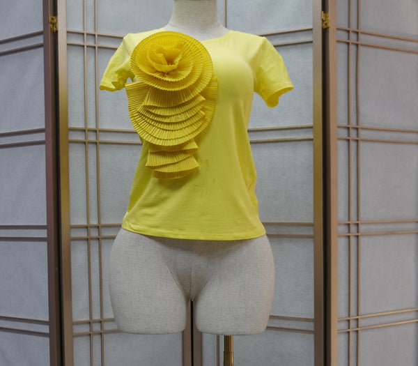 Summer Large Flower Decor Top