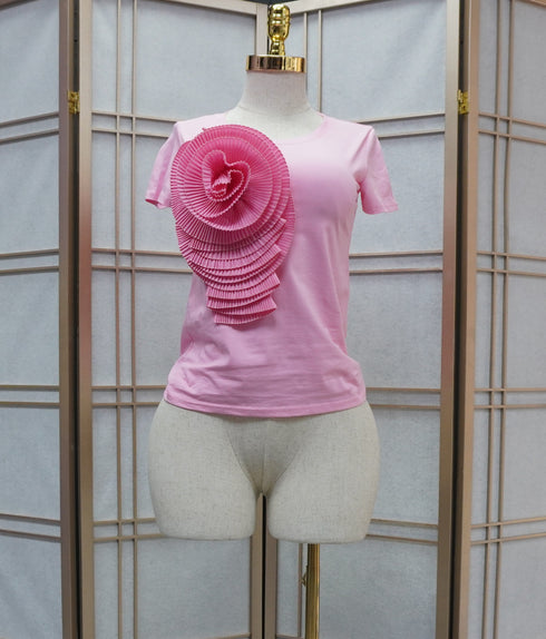 Summer Large Flower Decor Top