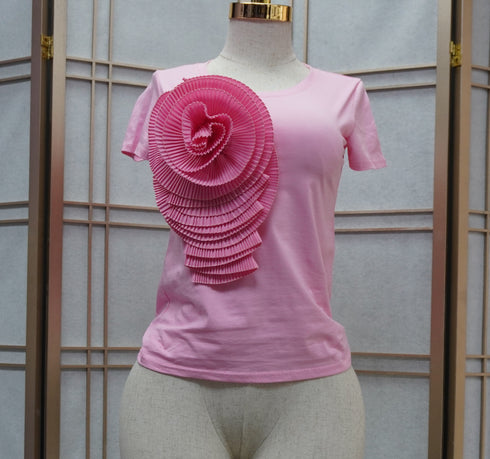 Summer Large Flower Decor Top