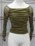 Camila Off The Shoulder Mesh Long Sleeve