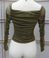 Camila Off The Shoulder Mesh Long Sleeve
