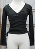 Vivian Wrapping Ribbed Long Sleeve Top