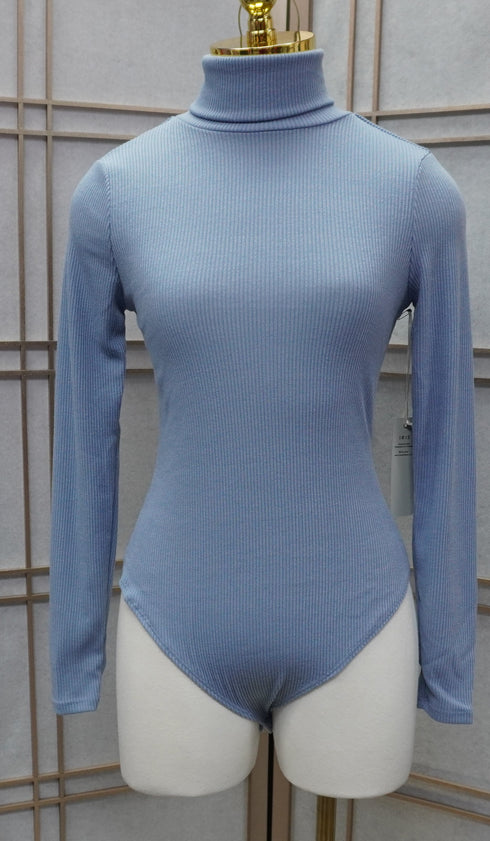 Paulina Long-Sleeve Turtleneck Bodysuit