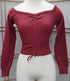 Sarah Drawstring Off Shoulder Sweater/Top