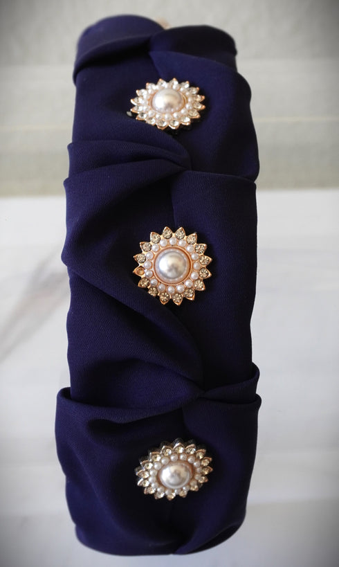 Vintage rhinestone headband for women, velvet hair twist wide headband, fashion cute hair hoop headbands for girls.