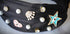 Woman knotted headband evil eye with pearls crystal, star, heart, crown embellished wide headbands Jeweled top knot hairband