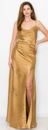Gold Floral Maxi Dress