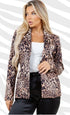Heather Leopard print Blazer