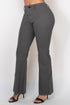 Zulema Houndstooth Flare High-Rise Pants