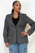 Belen Single-Breasted Herringbone Notch Jacket