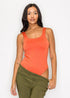 Ariana Rhinestones Scoop-Cut Back Sleeveless Bodysuit