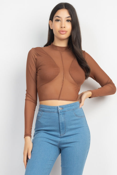 Nancy Mock Neck Top